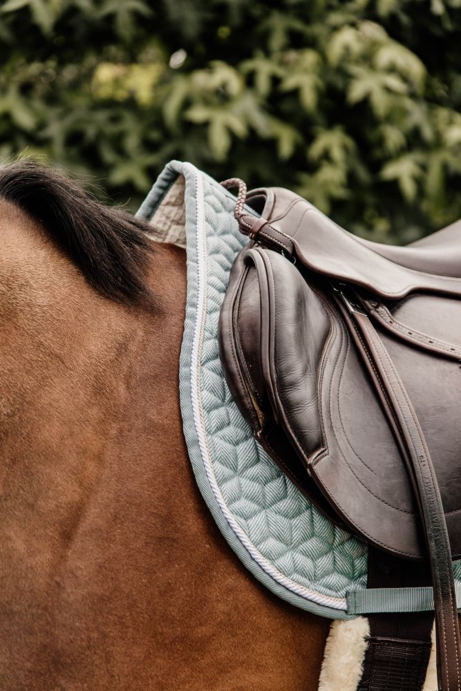 KENTUCKY® HORSEWEAR Schabracke Wolle Springen, hellblau