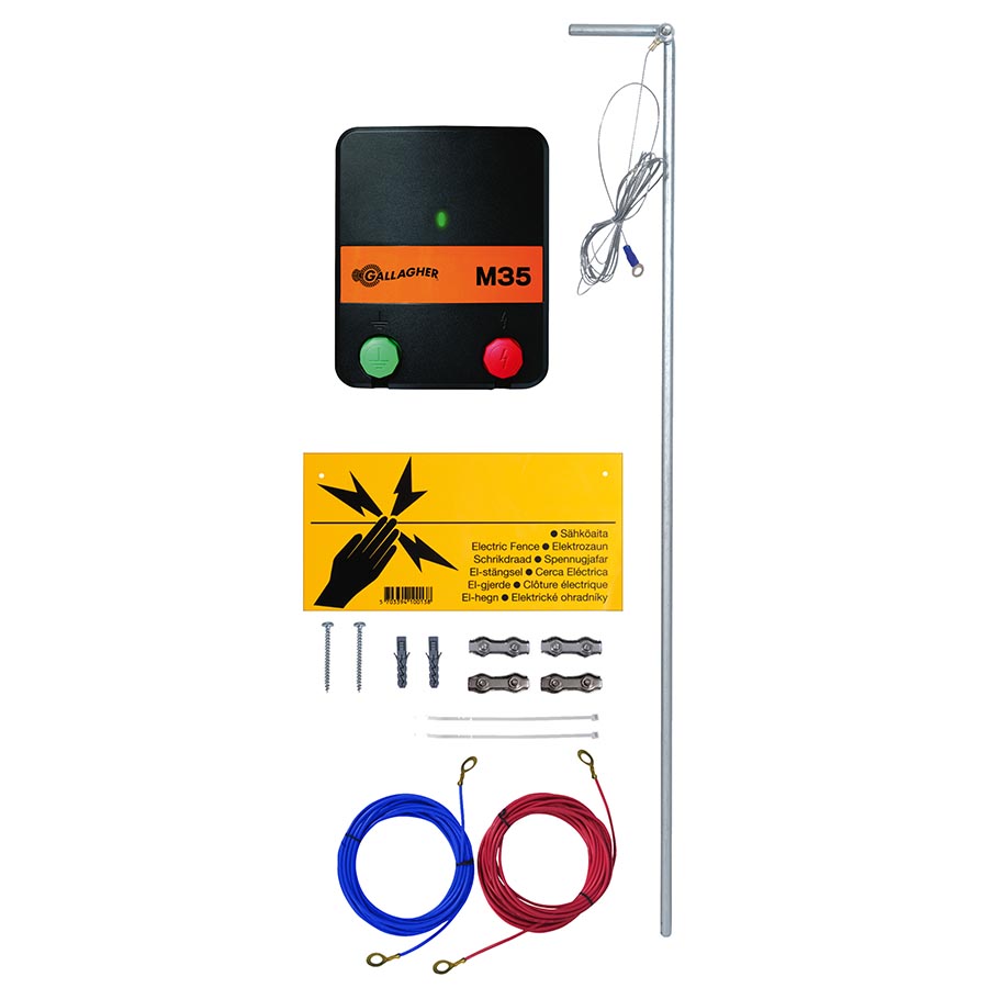  GALLAGHER Starter kit Garten 230 V M35 Katze, Hunde und Kaninchen