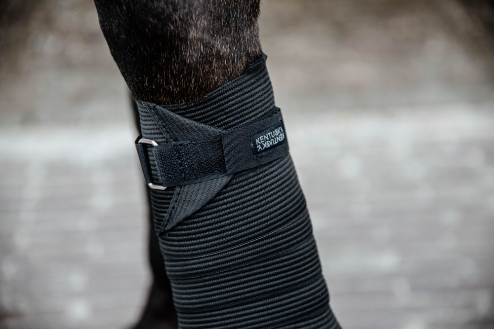 KENTUCKY® HORSEWEAR Polar Fleece- und Elastik-Bandagen, 2 er-Set, schwarz