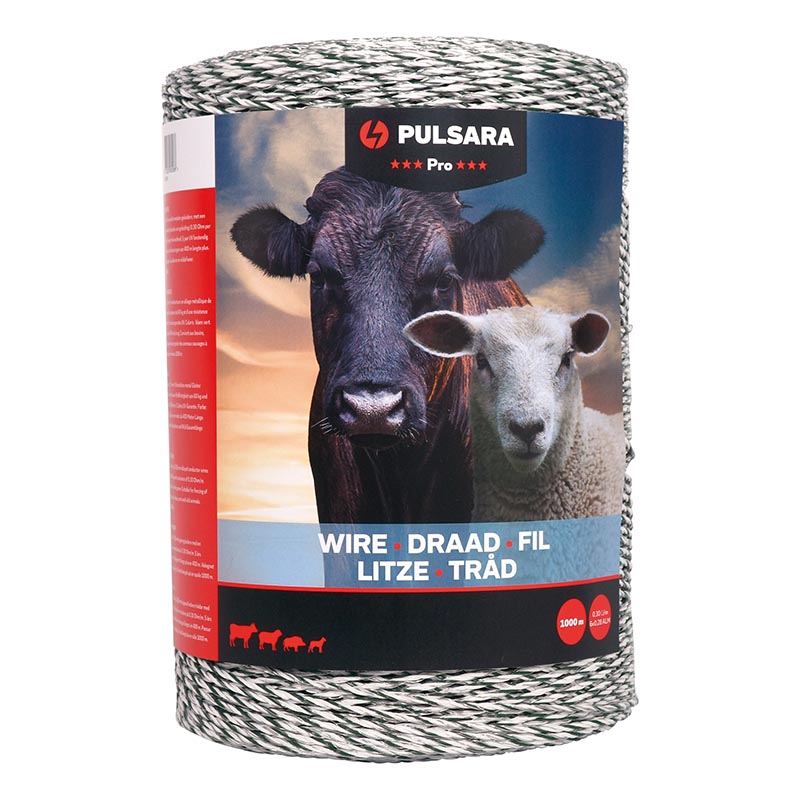 PULSARA Kunststoff-Litze Pro, weiß/schwarz 