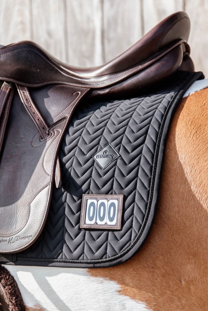 KENTUCKY® HORSEWEAR Schabracke Fishbone Competition Dressur, schwarz