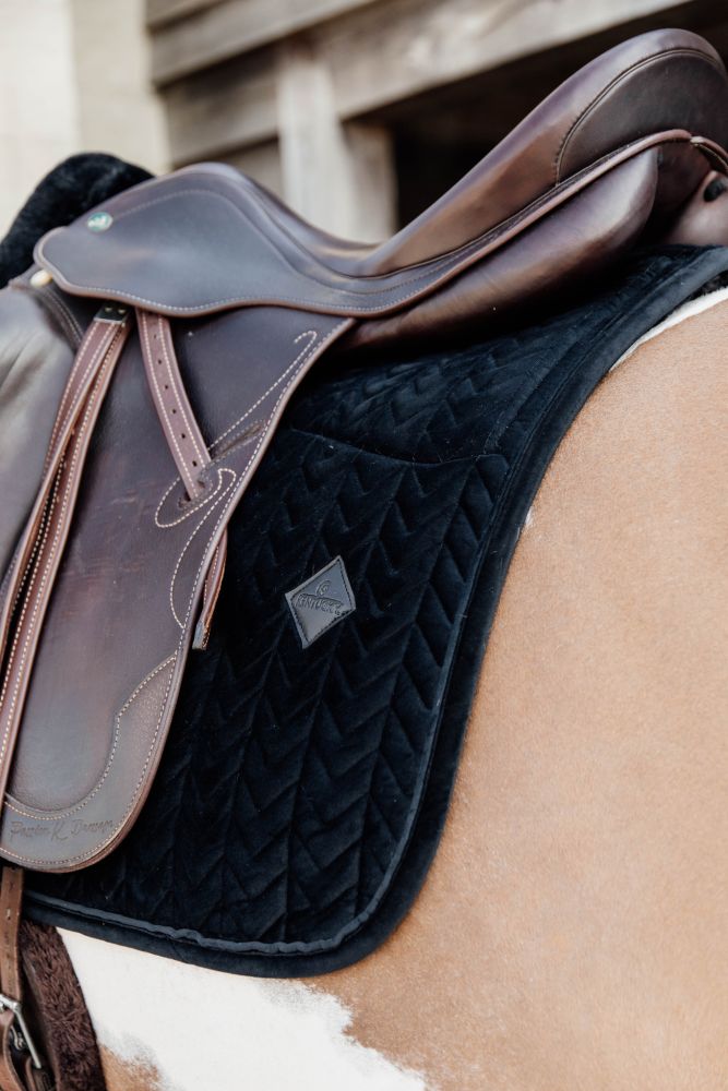 KENTUCKY® HORSEWEAR Skin Friendly Schabracke Velvet Dressur, schwarz