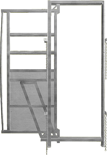 Rahmen mit Schiebetür, 0,90 Meter Breite