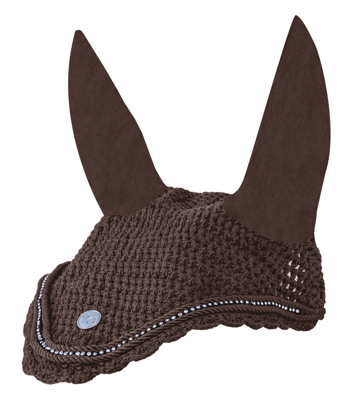 WALDHAUSEN Fliegenohren Nepal, braun WALDHAUSEN Fliegenohren Nepal in Braun, gehäkelt, mit elastischen Ohren und einer Zierkordel mit Strasssteinen.