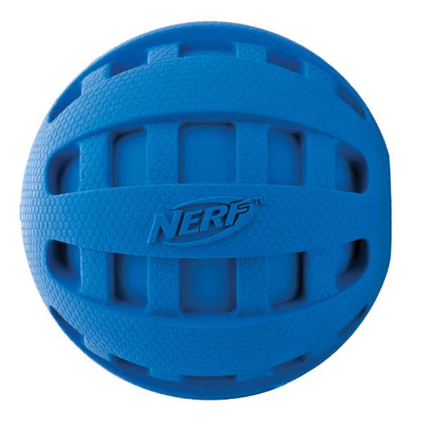 NERF DOG Squeak Checker Ball 