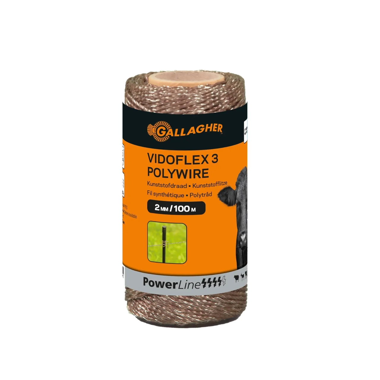 GALLAGHER Vidoflex 3 PowerLine, terra (100 m) 