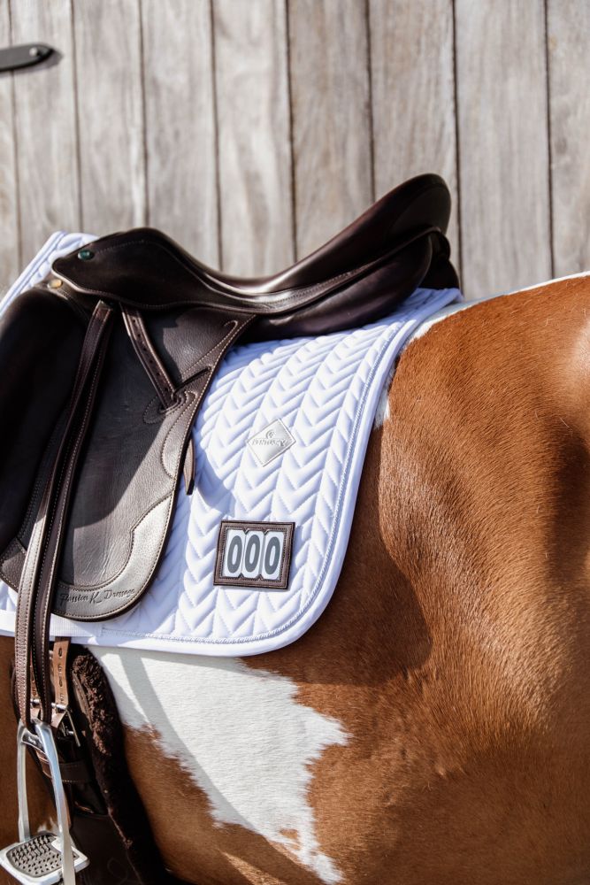 KENTUCKY® HORSEWEAR Schabracke Fishbone Competition Dressur, weiß