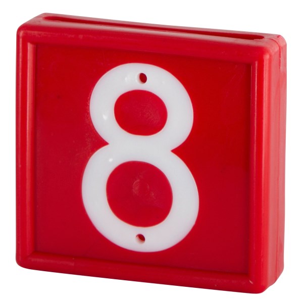 KERBL Nummernblock Standard, rot