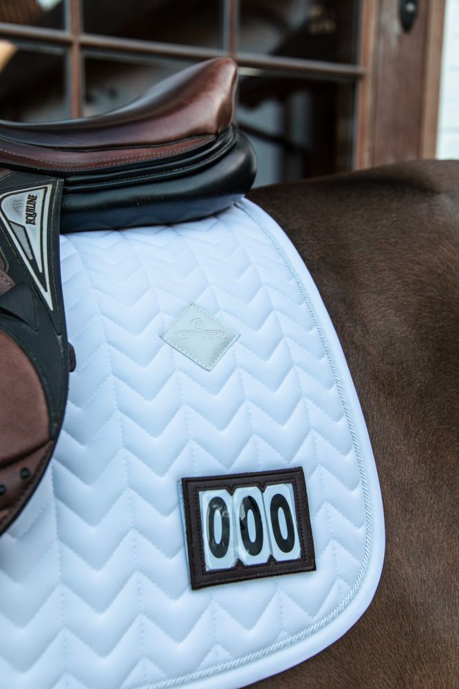 KENTUCKY® HORSEWEAR Schabracke Fishbone Competition Springen, weiß