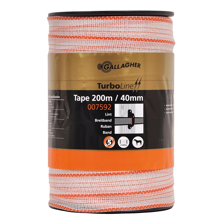 Gallagher TurboLine-Breitband 40 mm (weiß, 200 Meter)