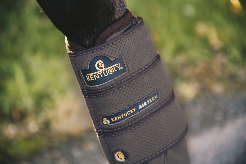 KENTUCKY® HORSEWEAR Geländegamaschen Air Tech vorne, braun