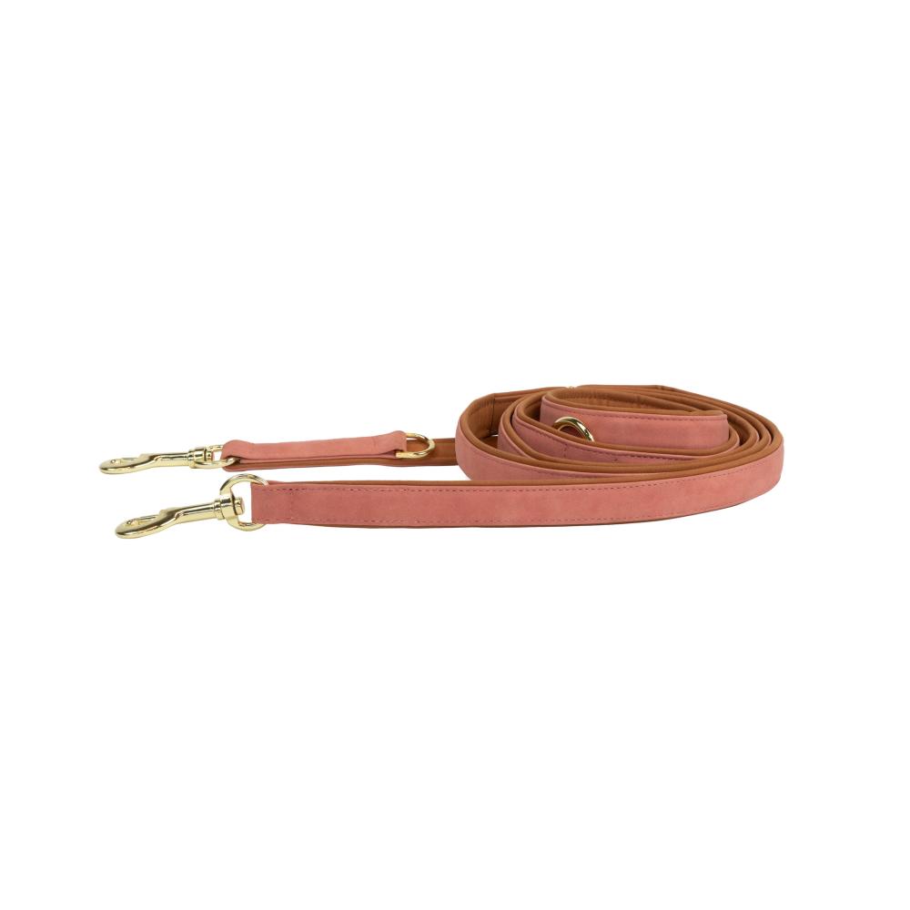 KENTUCKY® DOGWEAR Hundeleine aus veganem Leder, peach
