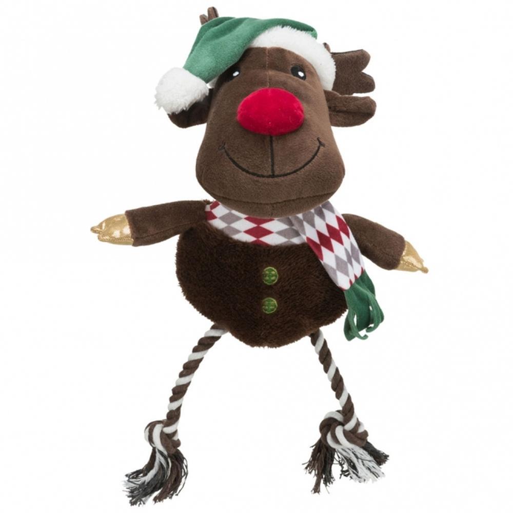 TRIXIE Xmas Spielzeug Rentier mit Stimme