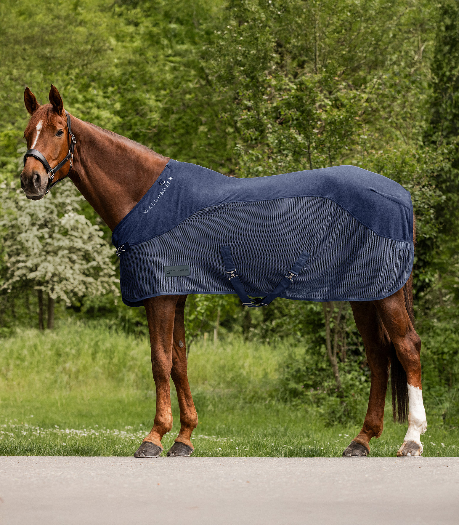 WALDHAUSEN COMFORT Fleece-Fliegendecke, nachtblau
