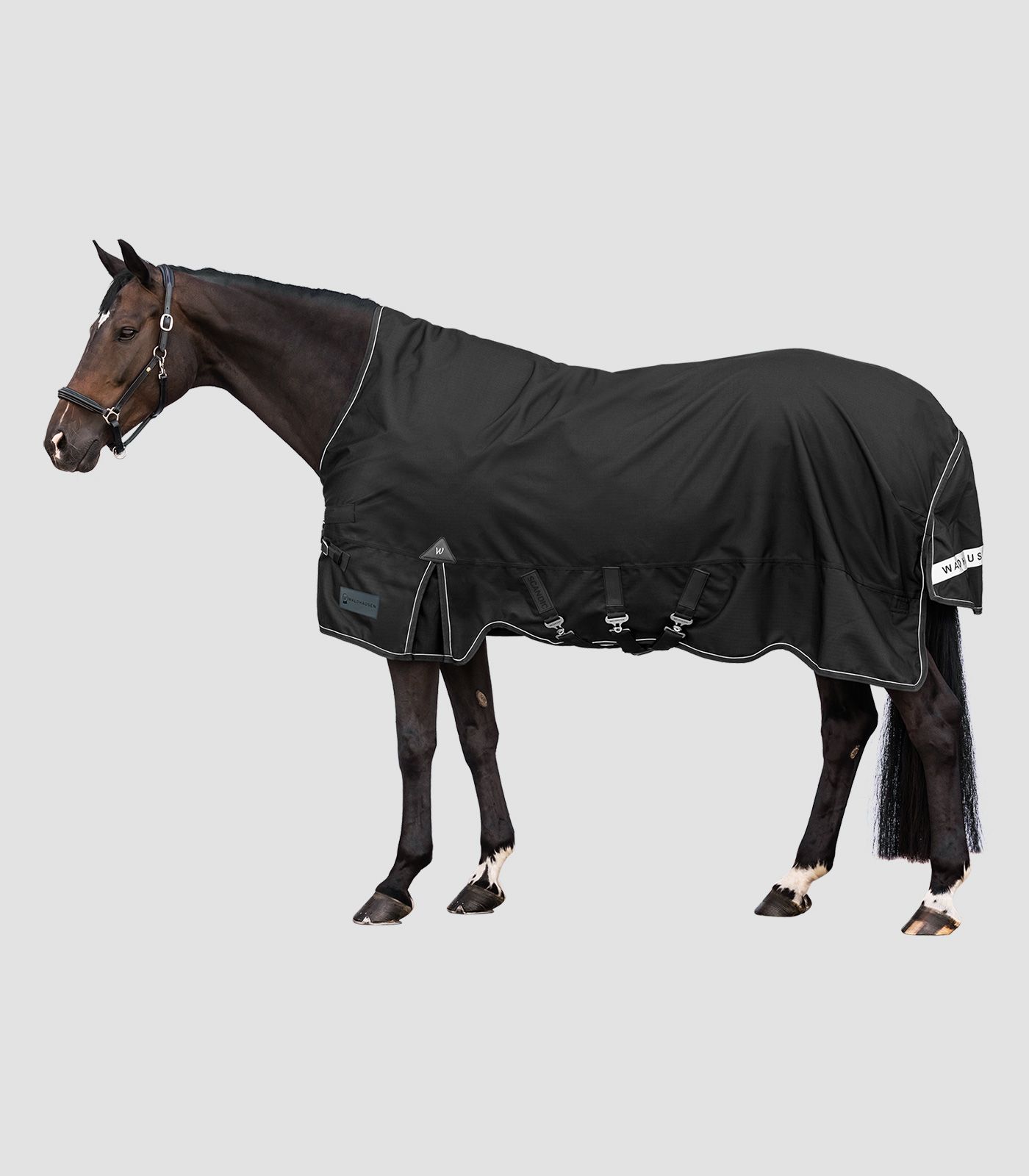 WALDHAUSEN SCANDIC Outdoordecke, High Neck, Light, schwarz 