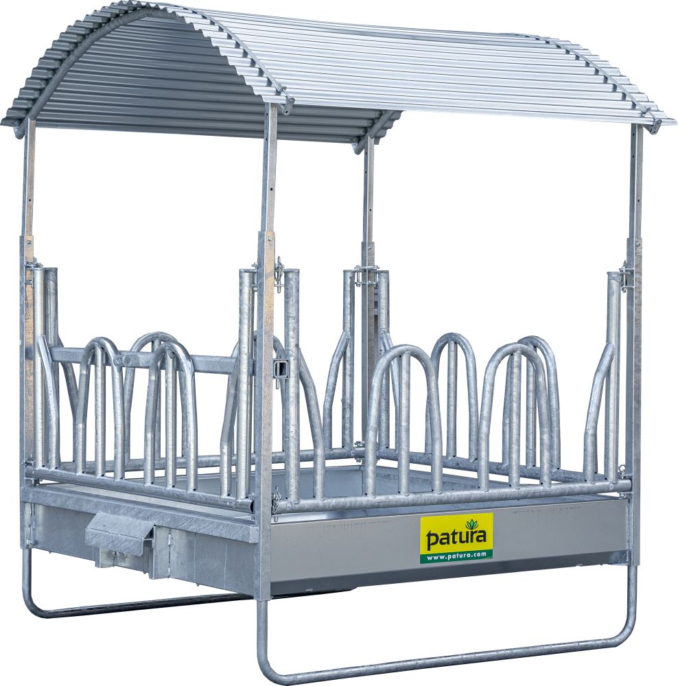 PATURA Profi-Viereckraufe mit Palisadenfressgitter