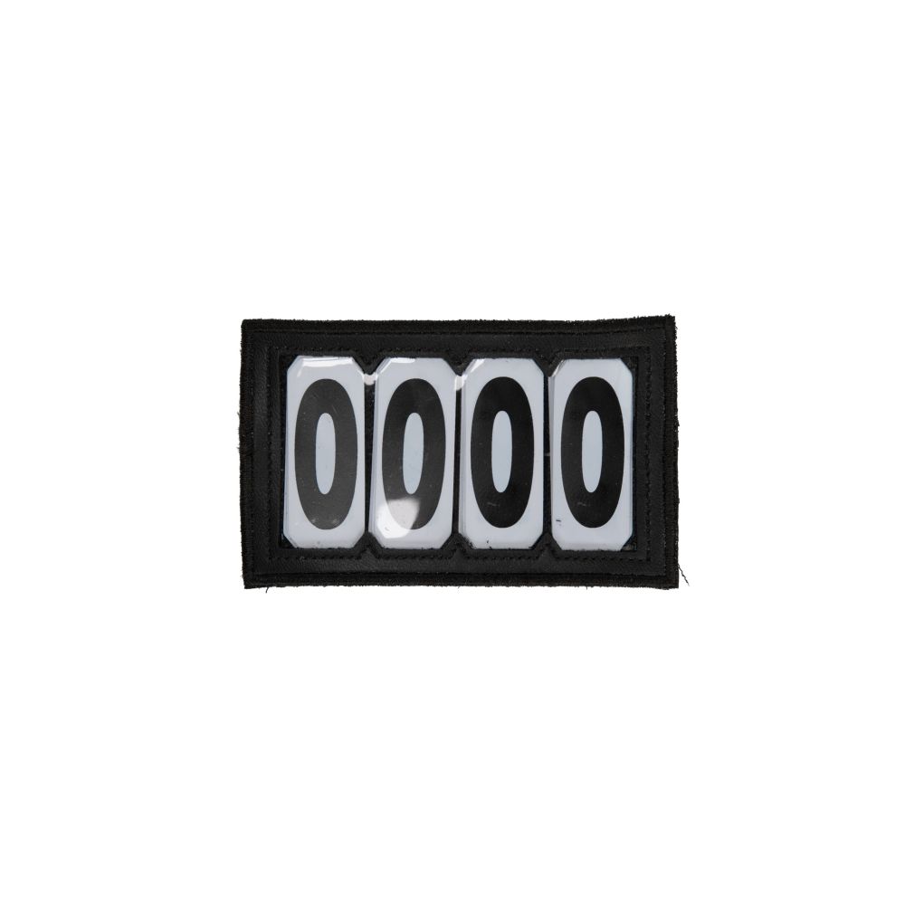 KENTUCKY® HORSEWEAR Startnummern mit Klettverschluss, 4 Nummern, schwarz