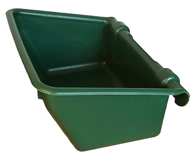 GÖBEL XXL Langtrog zum Einhängen 180 Liter XXL Langtrog zum Einhängen in Dunkelgrün aus stabilem Kunststoff mit einem Fassungsvermögen von 180 Litern