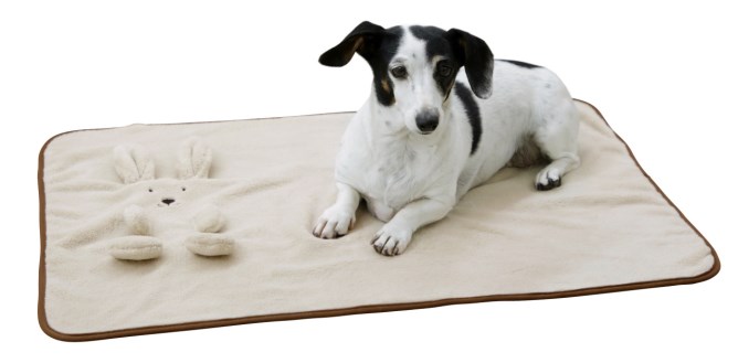 KERBL Welpendecke Häschen, beige, 72x51cm