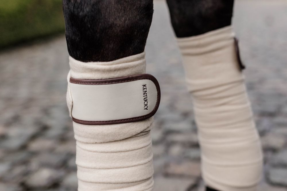 KENTUCKY® HORSEWEAR Fleece-Bandagen, 4er-Set, beige