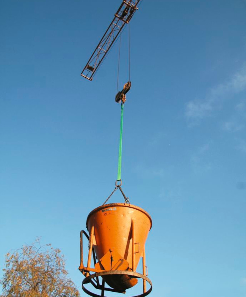 Hebeband 2-lagig grün zul. Zugkraft direkt 2.000 kg / umgelegt 4.000 kg