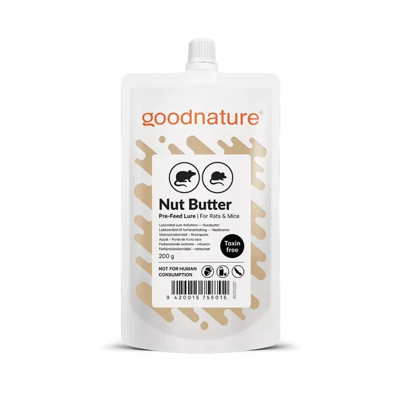 GOODNATURE® Ratten und Mäuse Lockstoff Nussbutter, 200g