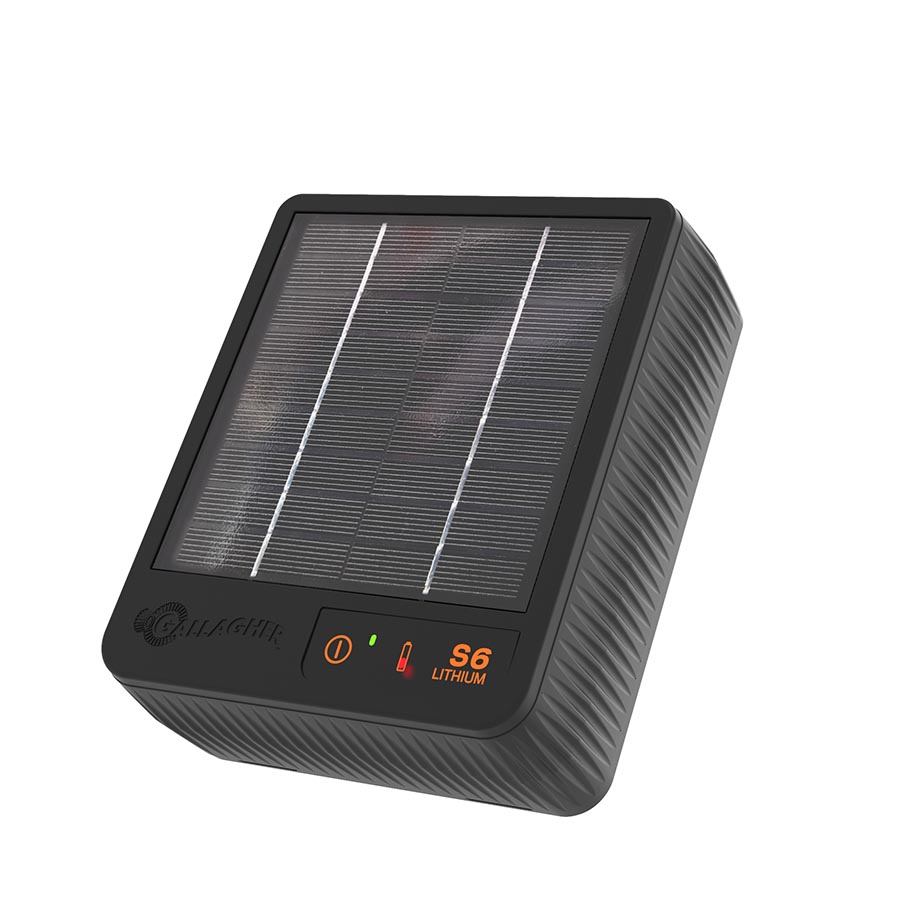GALLAGHER S6 Weidezaungerät/Solargerät mit Li-Akku (3.2 V - 6 Ah)