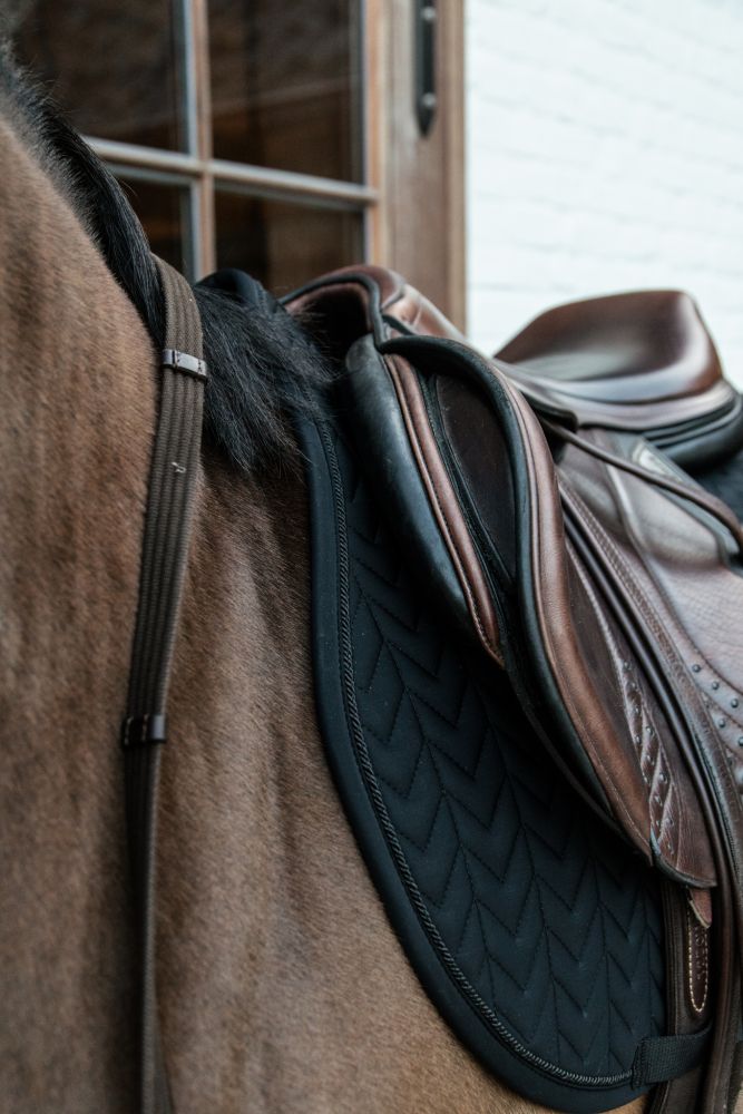 KENTUCKY® HORSEWEAR Schabracke Fishbone Competition Springen, schwarz