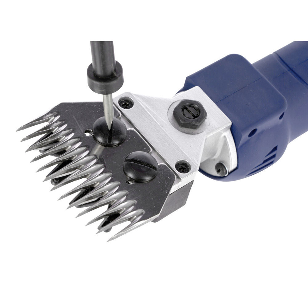 CLIPSTER Schermaschine FarmClipper für Schafe Akku2 mit Wellington Schermesser-Set Typ BB-4,5/Typ 576