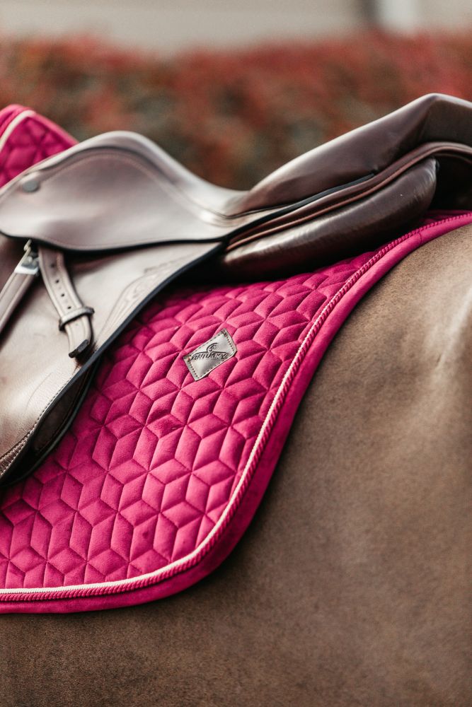 KENTUCKY® HORSEWEAR Schabracke Velvet Springen, fuchsia