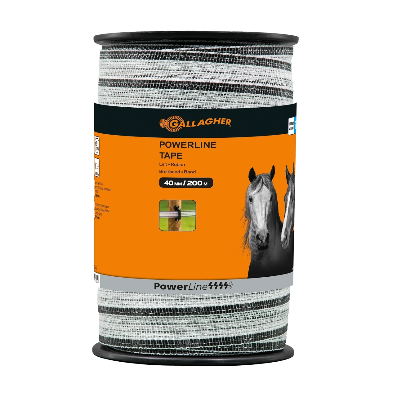 GALLAGHER PowerLine-Breitband 40 mm, weiß (200 m)