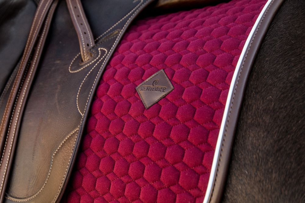 KENTUCKY® HORSEWEAR Schabracke Classic Leder Dressur, bordeaux