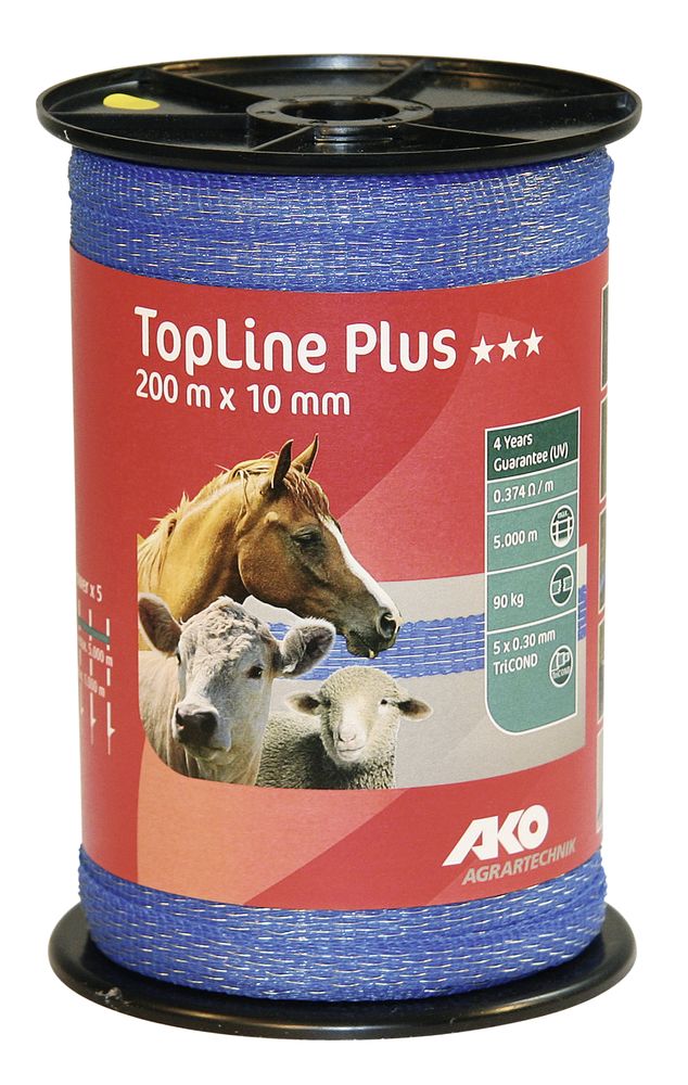 AKO TopLine Plus Weidezaunband, Breite: 10 mm