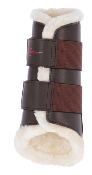 KERBL Dressurgamaschen Fleece braun, M