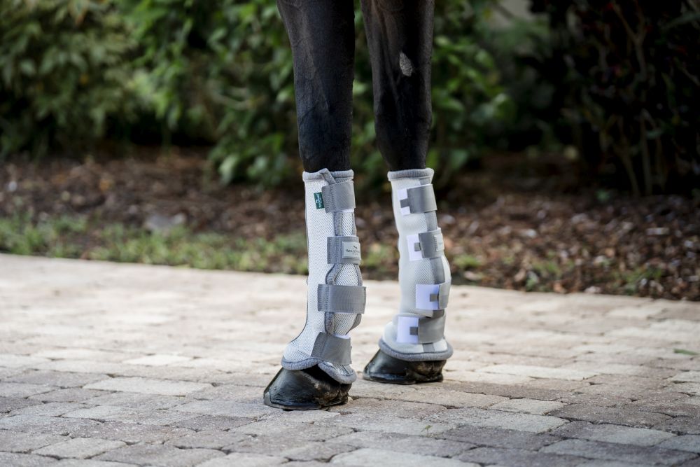 HORSEWARE® Fly Boots, silver/titanium