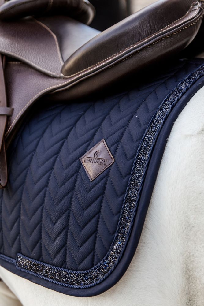 KENTUCKY® HORSEWEAR Pony-Schabracke mit Glitzereinfassung Springen, marine