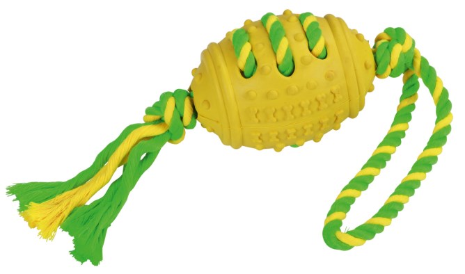 KERBL Football Vollgummi/Baumwolle grün-gelb, 42 cm