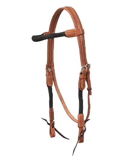 WESTERN IMPORTS® ROPE HEADSTALL, BLACK