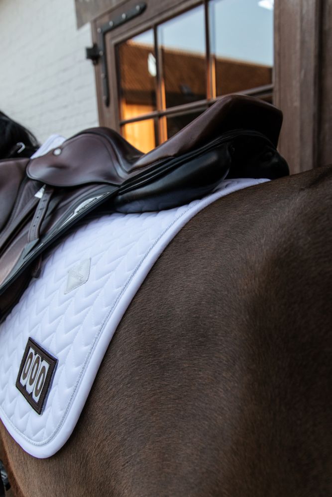 KENTUCKY® HORSEWEAR Schabracke Fishbone Competition Springen, weiß