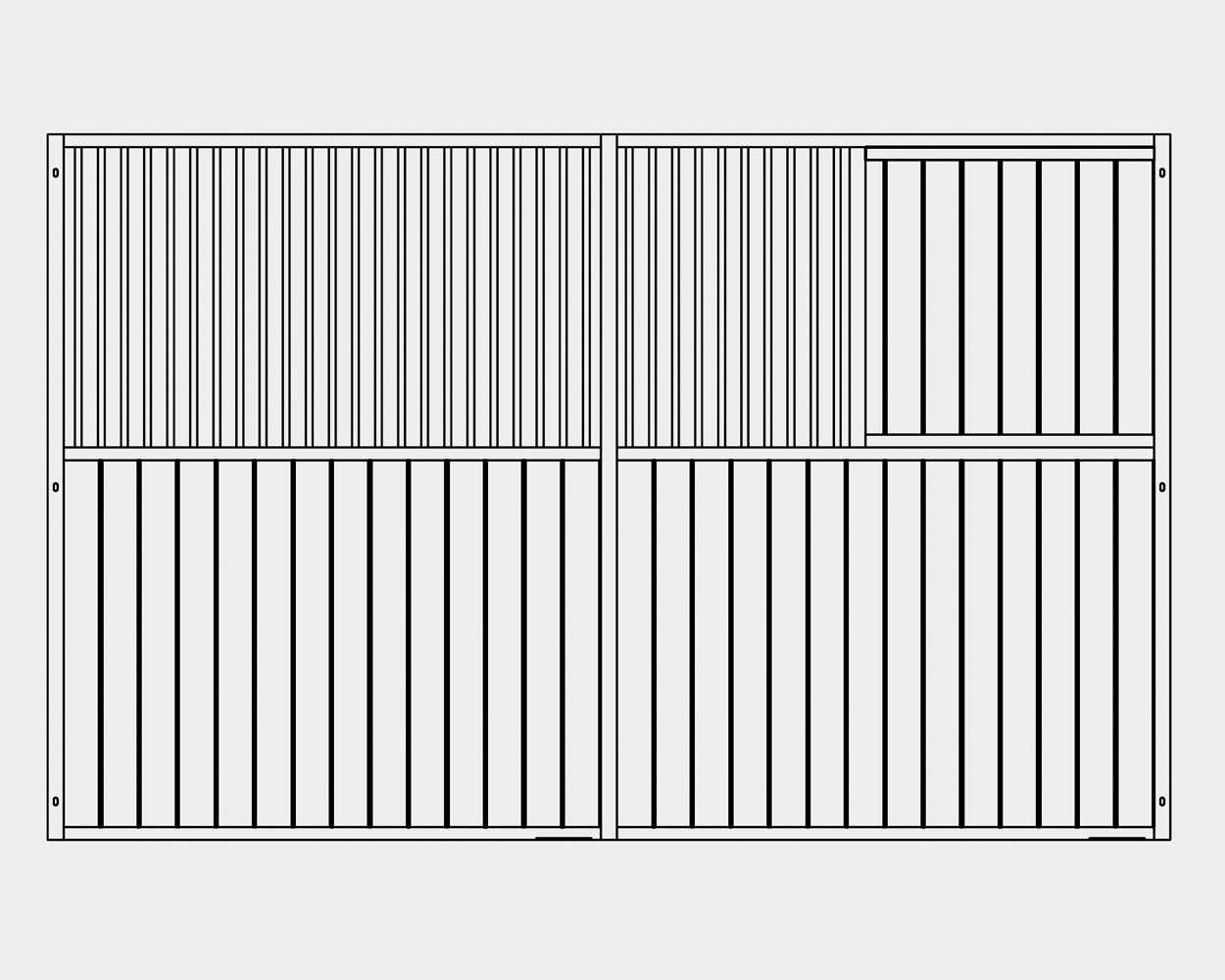 GROWI® Boxentrennwand Dakota
