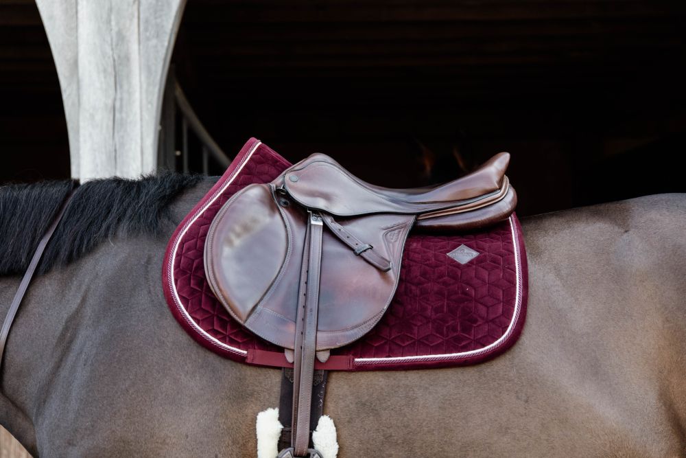 KENTUCKY® HORSEWEAR Schabracke Velvet Springen, bordeaux