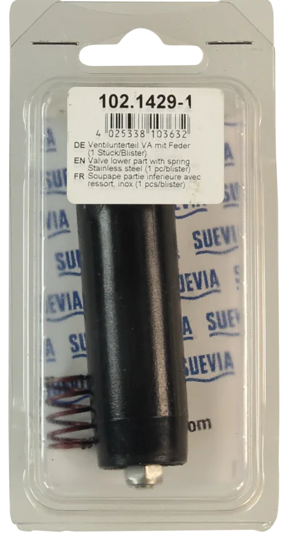 SUEVIA Ventilunterteil mit Feder für SUEVIA V2A Ventil