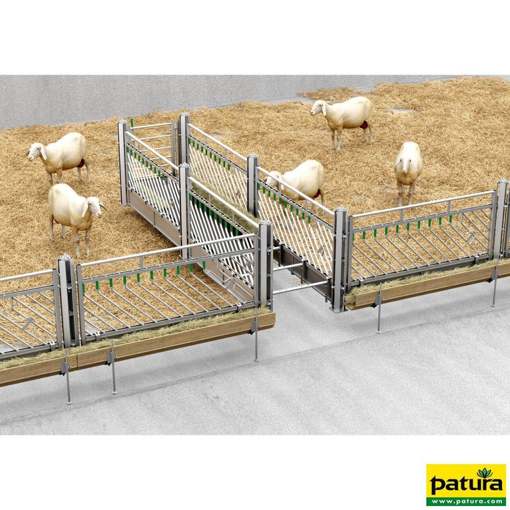 PATURA selbstschließendes Fressgitter für Schafe