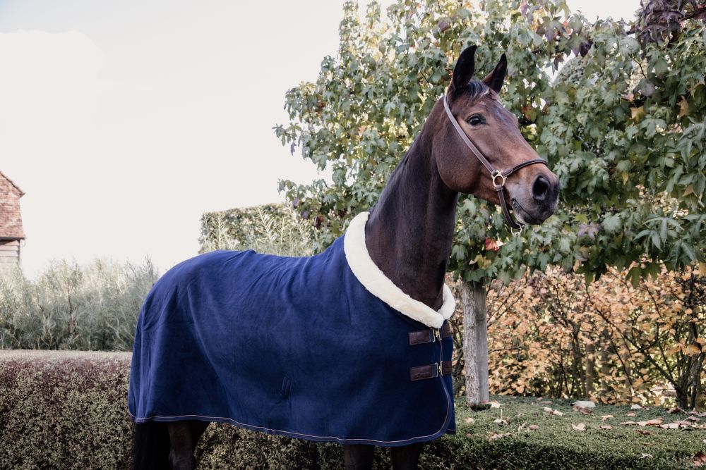 KENTUCKY® HORSEWEAR Turnierabschwitzdecke Heavy Fleece, marine