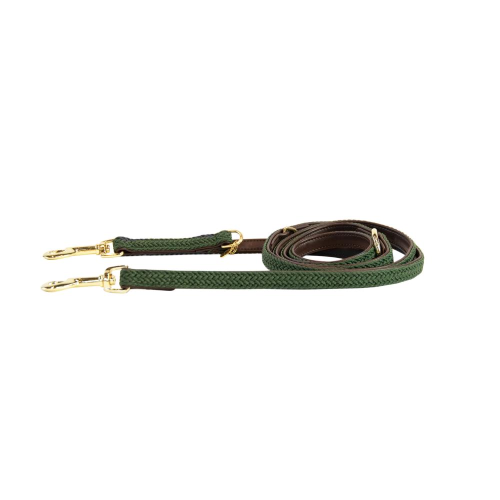 KENTUCKY® DOGWEAR Hundeleine geflochtenes Nylon 200 cm, olivgrün