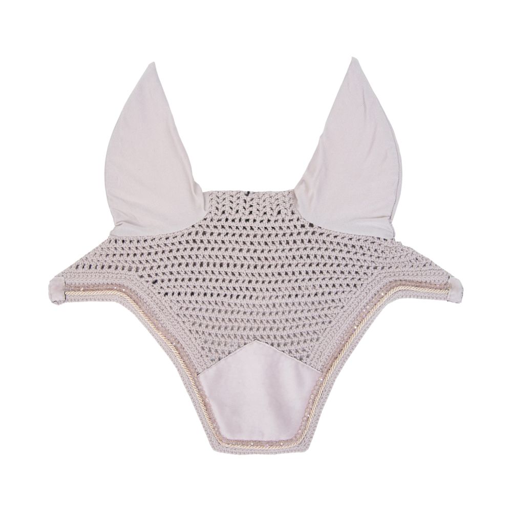 KENTUCKY® HORSEWEAR Fliegenhaube Wellington Velvet Pearls, zartes rosa
