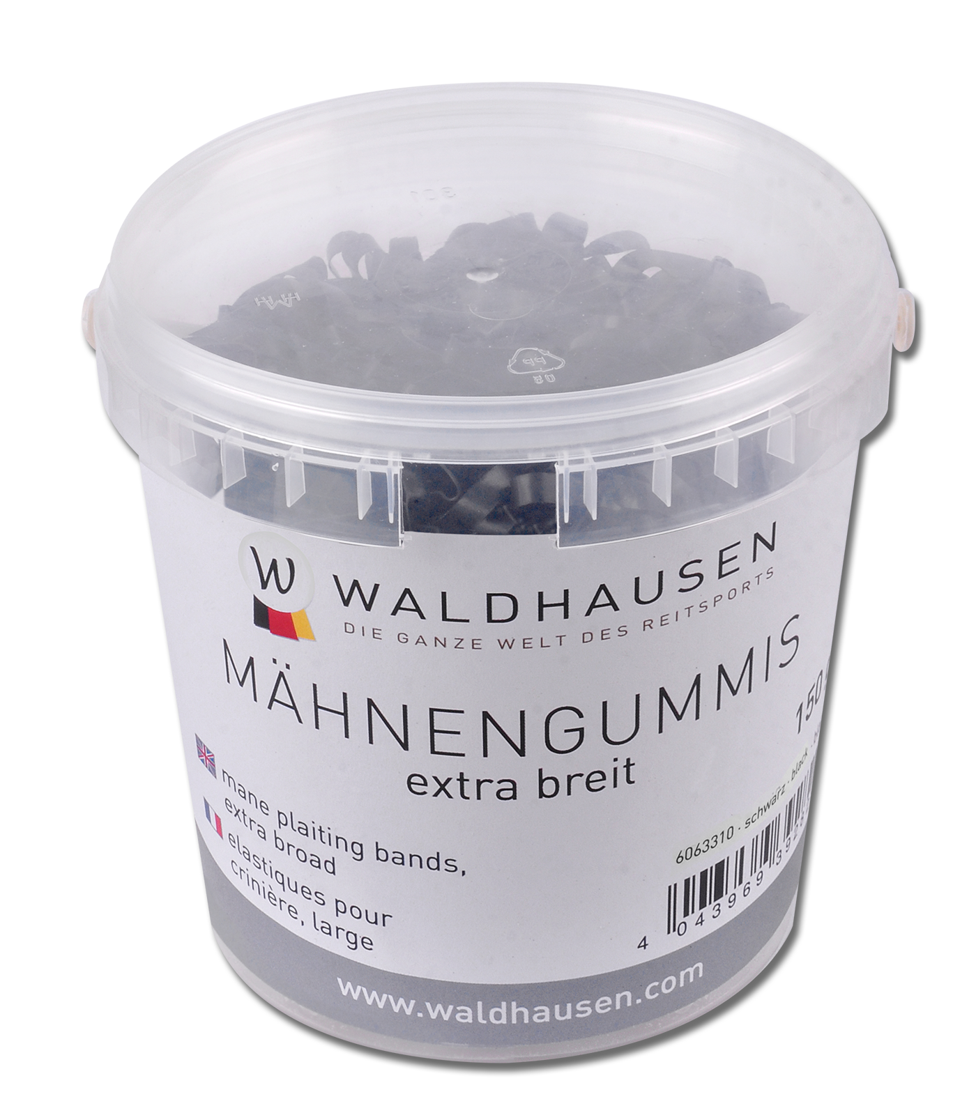 Mähnengummis, extra breit, im Eimer