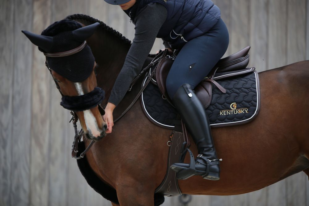 KENTUCKY® HORSEWEAR Fliegenhaube Wellington, schwarz