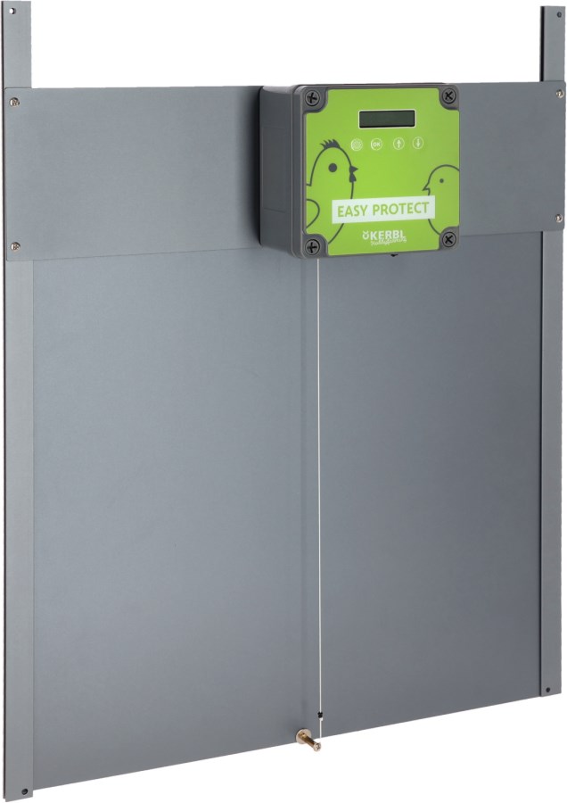 KERBL Automatische Hühnerklappe Komplettset EasyProtect, Breite 40 cm x Höhe 36 cm 