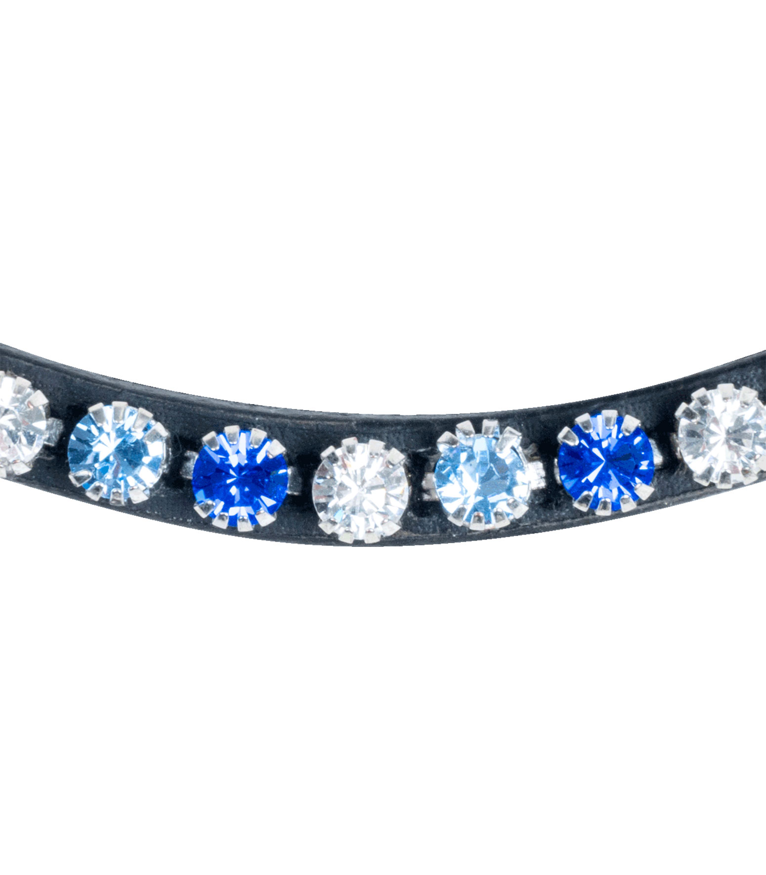 WALDHAUSEN X-Line Stirnband Glam, schwarz, saphirblau/nachtblau/silber